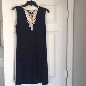 Blue cotton summer dress